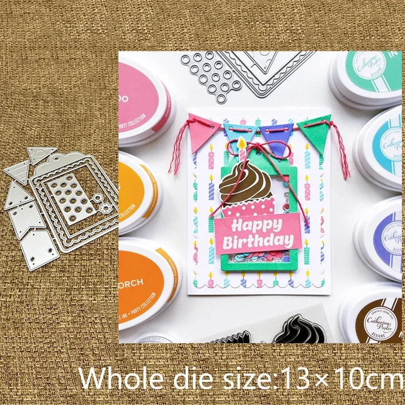 

New Design Craft Metal stencil mold Cutting Dies PARTY TAG decoration scrapbook die cuts Album Paper Card Craft Embossing