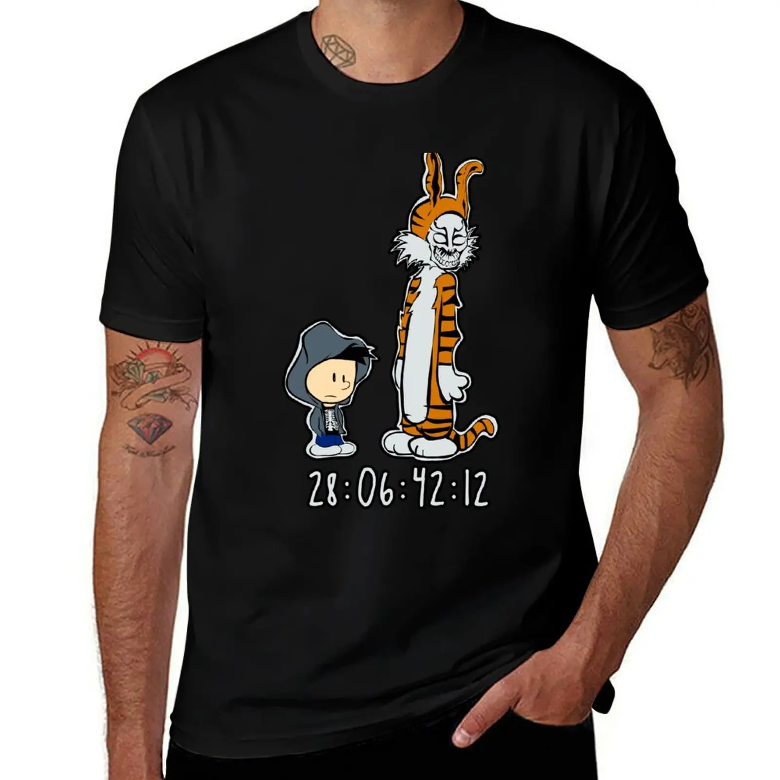 Calvin Darko Frank the Bunny Parody T-Shirt printed t shirts for man T-Shirt