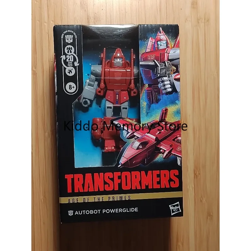 Original Hasbro Transformers Age of the Primes Deluxe Class Powerglide Premium Collectible Articulated Action Figure Toy