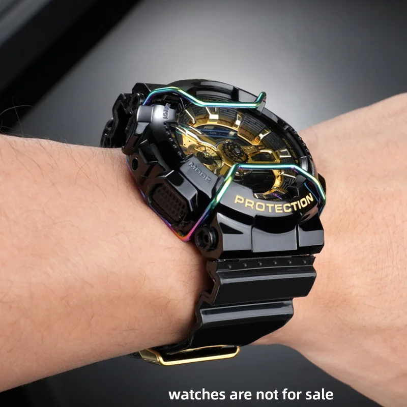 GA110/100/120/140 Watch Bumper For Casio g-shock gd110/100/120 Anti-collision Personality Modified Solid Forging Protector Bar
