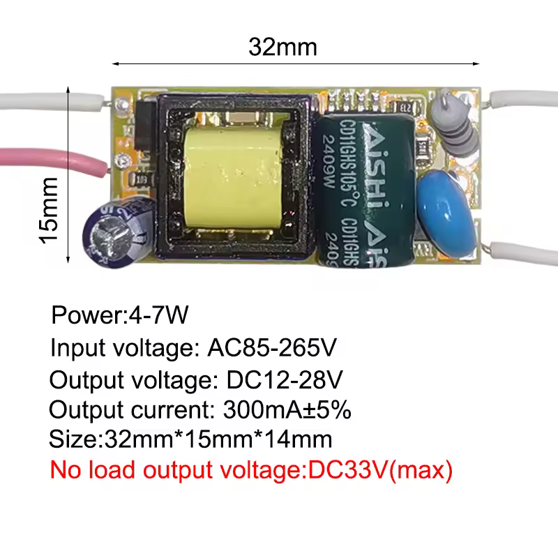 1-3W 4-7W 8-12W 15-18W,20-24W,25-36W LED driver power supply built-in constant current Lighting 110-265V Output 300mA Transforme - Image 3