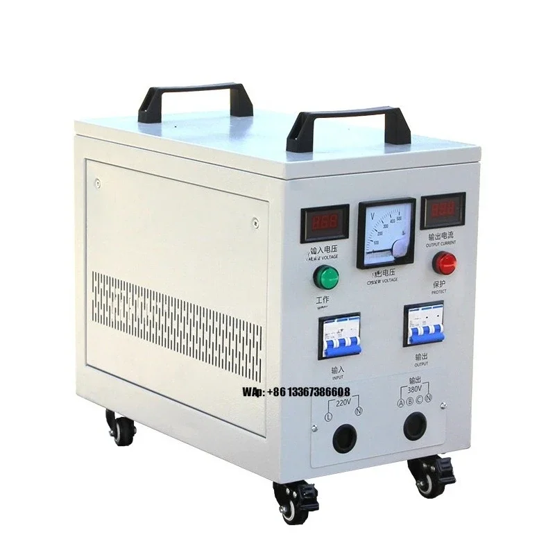 Convertisseur de phase rotatif avec transformateur élévateur 220v 240v vers 380v 480v