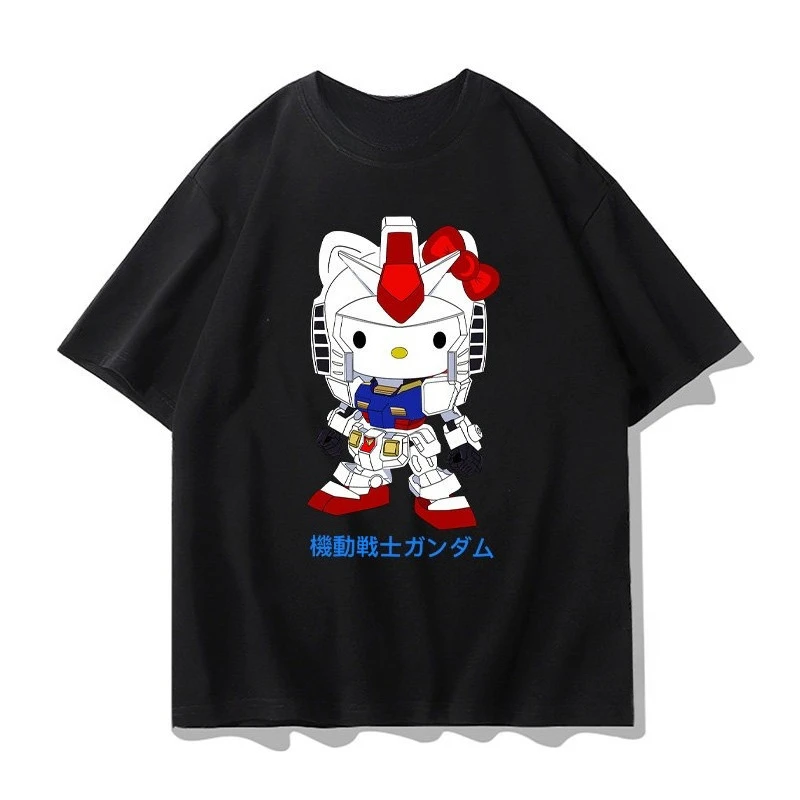 

Мужская футболка GUNDAM Heresy с коротким рукавом, летняя, с круглым вырезом, из плотного хлопка, трендовая