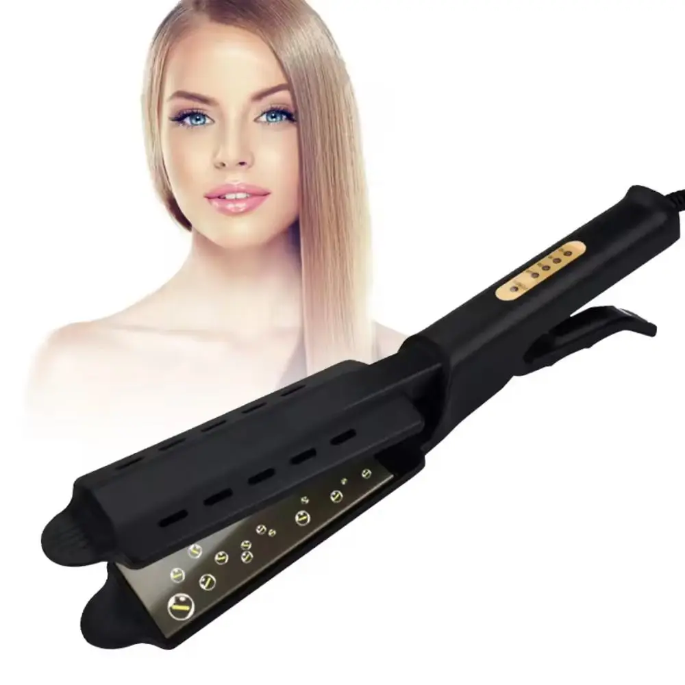 

Fast Heating Hair Straightener Anti-Heat Anti-Static Steam Straightener Anti-Dry 5 Gears Wide Plate Hair Straightener