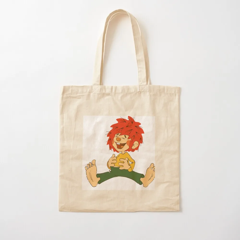 

Pumuckl is an invisible goblin for everyone with red hair Tote Bag Customizable tote woman Canvas