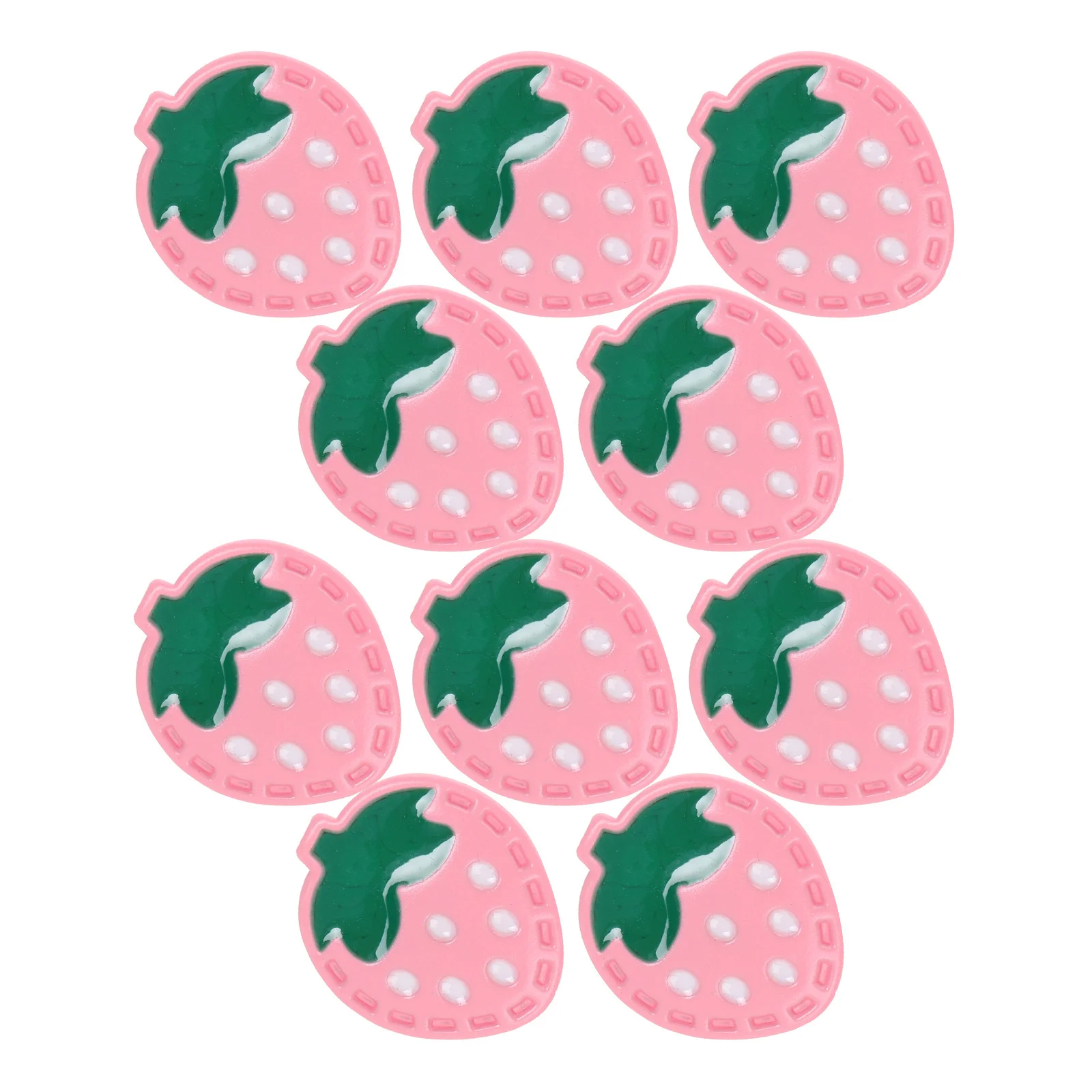 

10Pcs Resin Strawberry Buttons Meticulously Crafted High for Sweater DIY Jewelry Making
