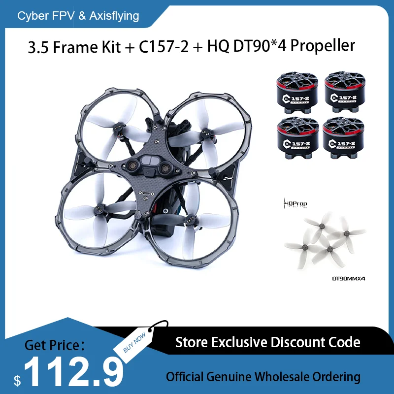 

NEW Axisflying AVATA 3.5 Upgrade Frame Kit With C157 V2 HQ Prop T2.9X2.5X5 Perfect Set To Upgrade Original DJI AVATA