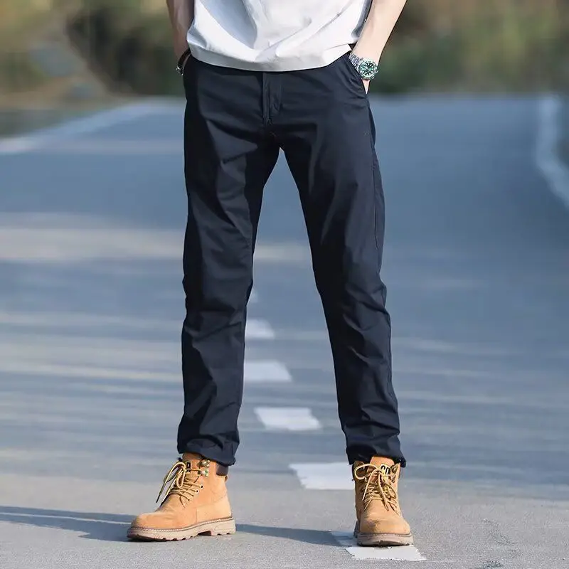Fashion 2026 Waterproof Windproof Breathable Outdoor Spring Summer Loose Men's Straight Casual Pants Multi-bag Overalls Trousers