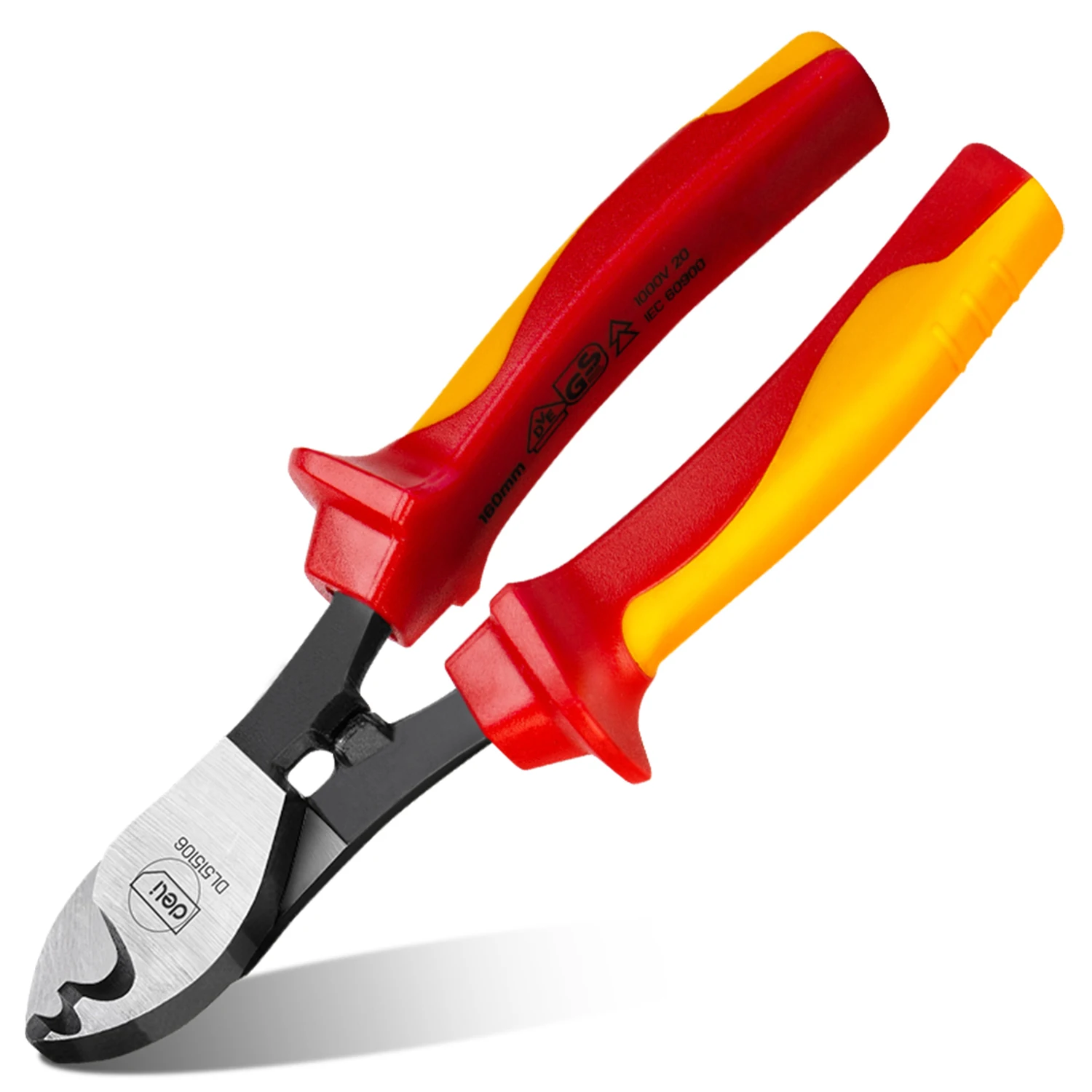 F40 Insulated Cable Cutter Withstand Voltage Of 1000V Cr-V Steel Wire Cutters 6 Inches Auto Repair Tools