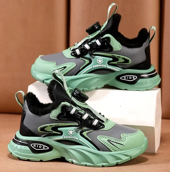 

Children's casual shoes, boys' school running sports anti-slip sports shoes 2025 new style, lightweight leather kids sneakers