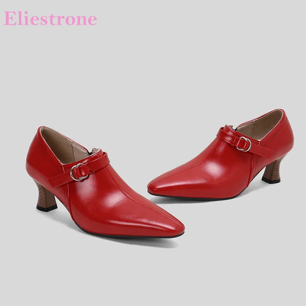 New Spring Glamour Red White Women Formal Pumps Hot 2 Inch High Heels Lady Shoes Plus Small Big Size 32 43 45 50