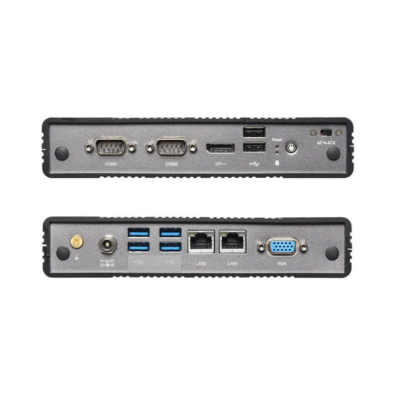 Tolibek Low Consumption Inter Atom E3940 Mini Indusrial Fanless PC with 2 Inter-I211 1000mb Ethernet LAN and 2 RS232 COM