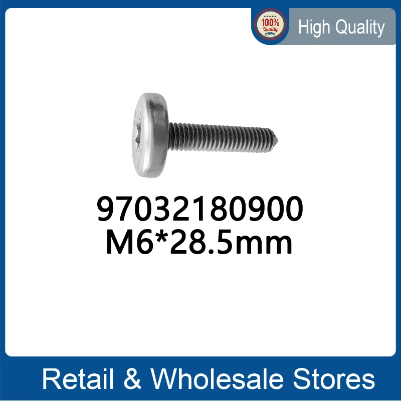 

1pc M6X28.5mm Transmission Oil Pan Mounting Screws Dual Clutch Trans Oil Pan Bolt 97032180900 for Porsche