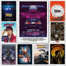 Classic Science Fiction Movies Back to the Future Poster Old Film Prints Canvas Painting Wall Art Pictures Home Room Decoration