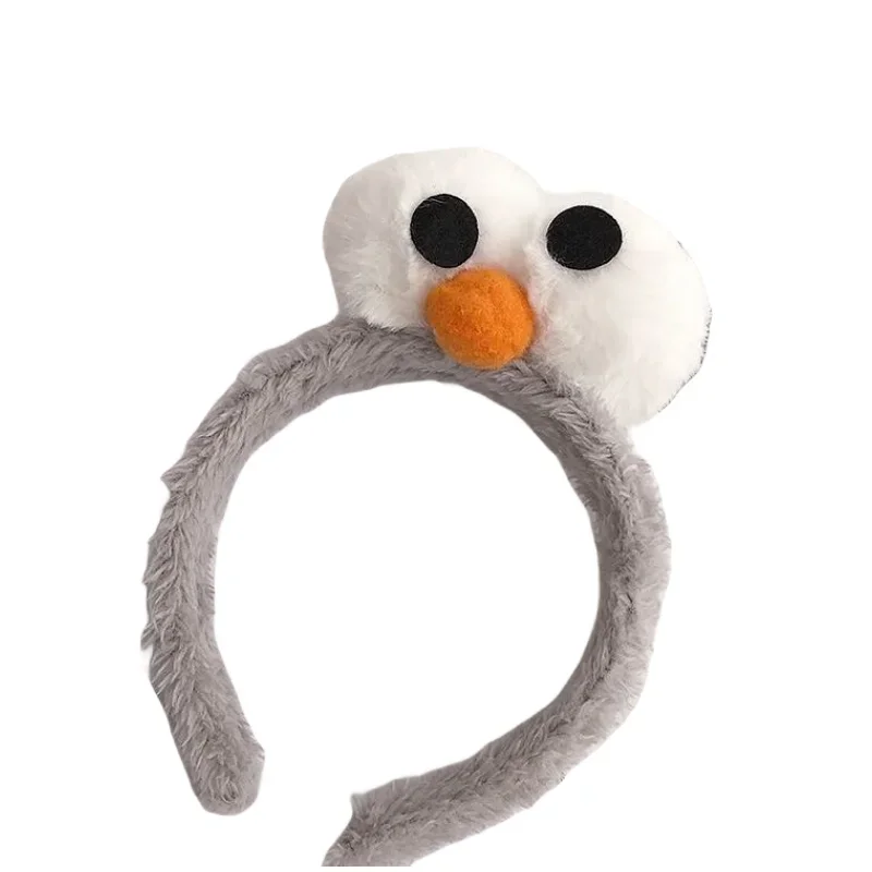 Sesame Street Cute Cartoon Headband Plush Big Eyes Selling Cute Selfie Funny Face Washing Pressed Hair Bundle Headwear Female