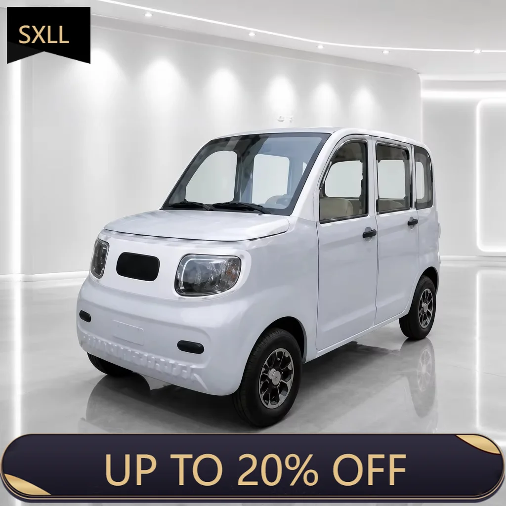 SXLL four-door mini electric vehicle fully enclosed low-speed electric vehicle long battery life, suitable for family daily comm