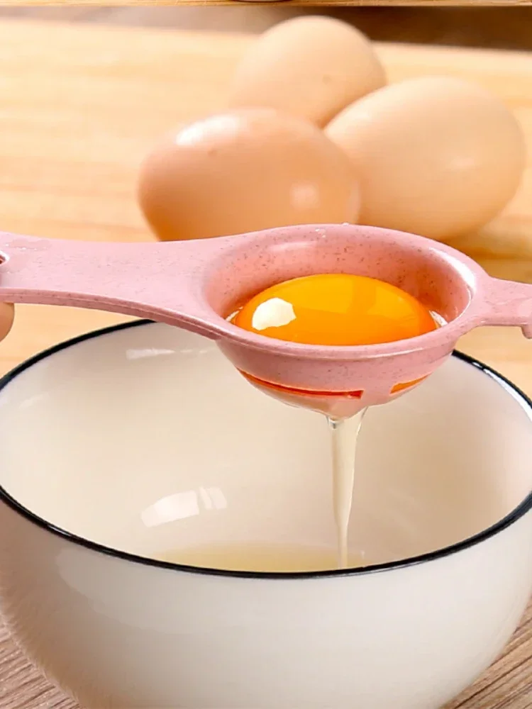 

Wheat Straw White Separator Egg Yolk Filter Kitchen Baking Kitchen Accessories Egg Tools Gadgets Для Кухни Полезные Вещи
