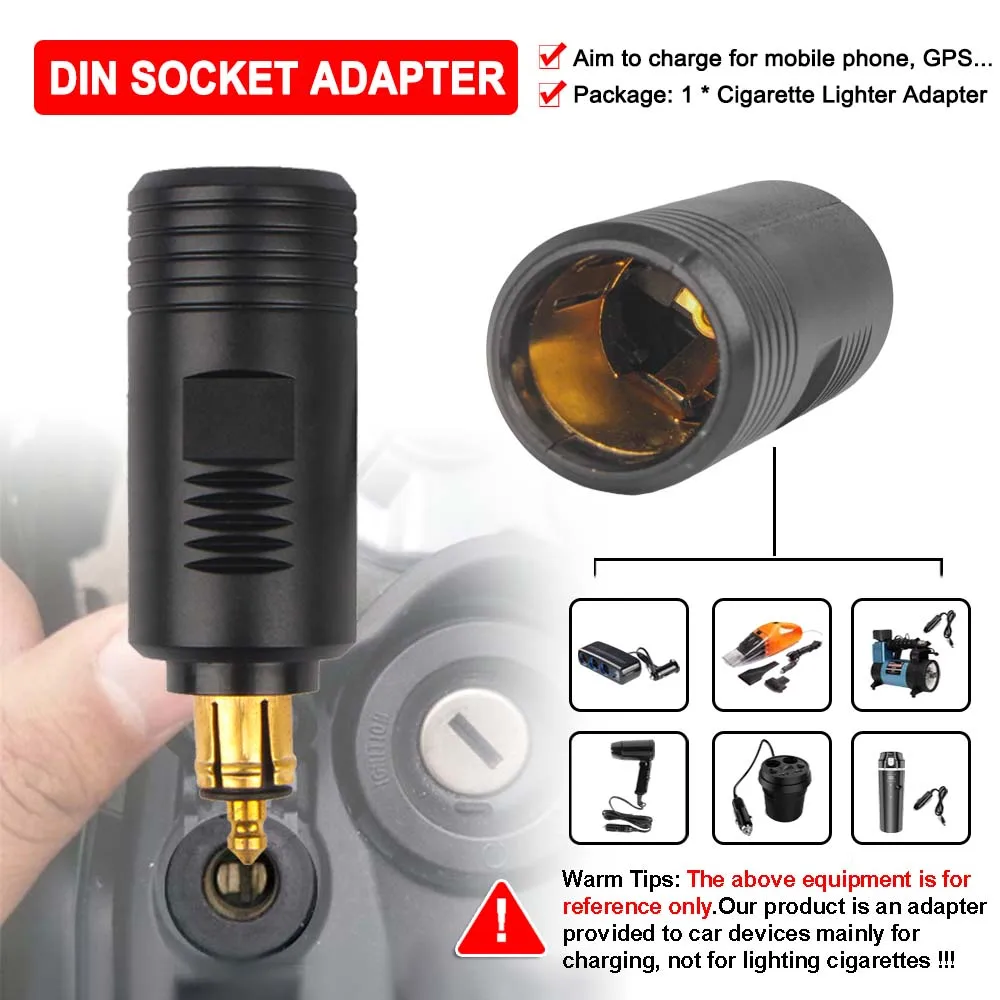 For BMW R1200RT R1200GS ADV R1300GS F800GS R1150GS Motorcycle Cigarette Lighter Adapter EU Charger Outlet Convert to Car Adapter