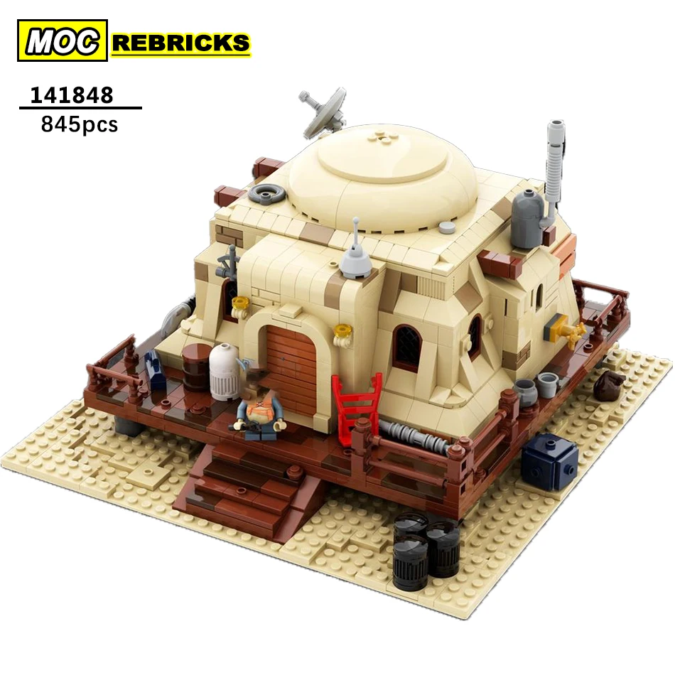 

Space Movie Desert City Architecture House #5 Building Block DIY Model MOC-123257Collection Experts High Difficulty Bricks Toy