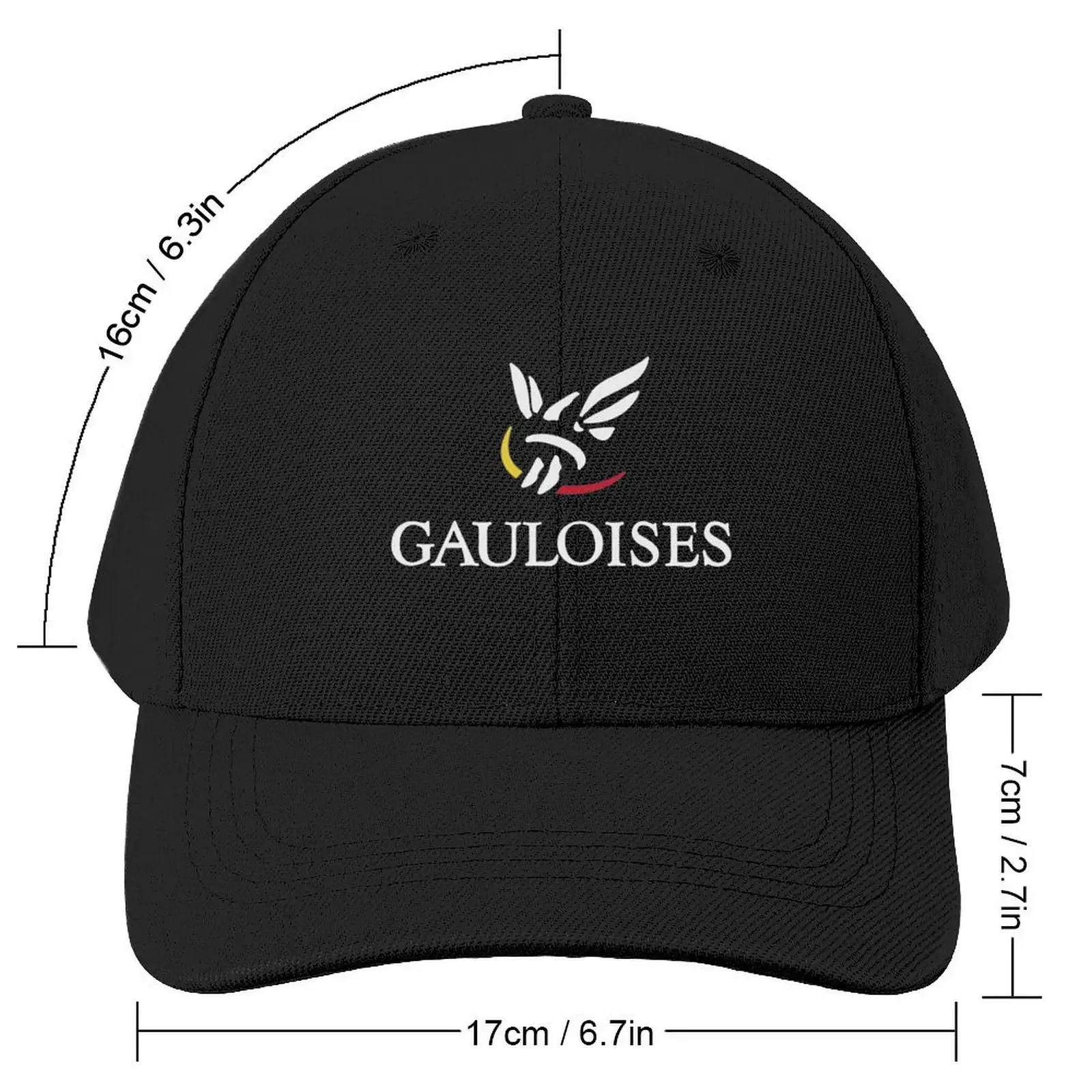 Classy Gauloises Design Baseball Cap Big Size Hat Trucker Hat Snap Back Hat Elegant Women's Hats Men's