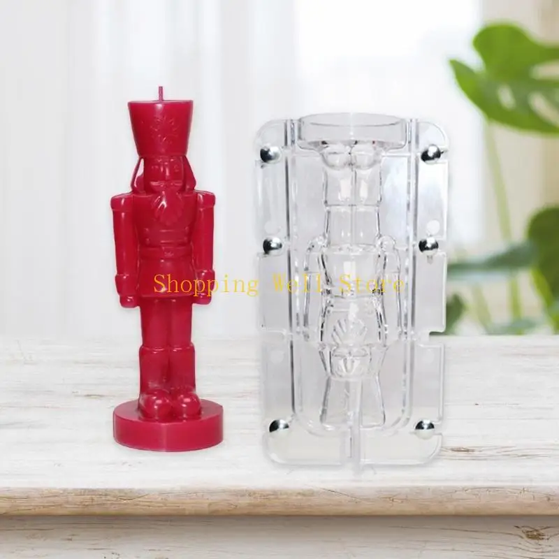 

KX4B 3D Soldiers Molds Reusable Figure Silicone Mould for Home Decoration