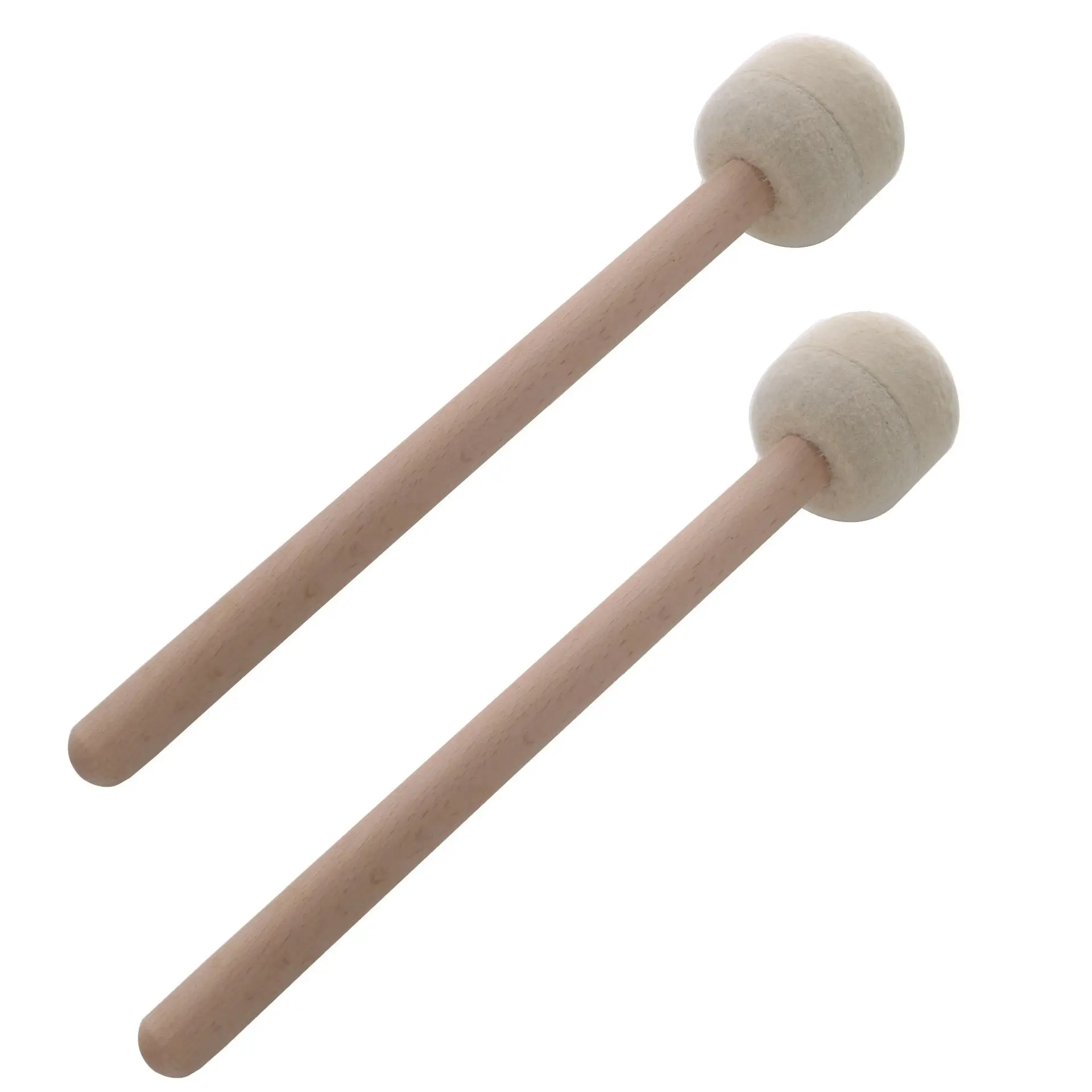

2Pcs Wooden Mallet Drum Sticks Drumsticks Mallet Non-Slip Bass Drum Mallet Indispensable Percussion Instrument Accessories