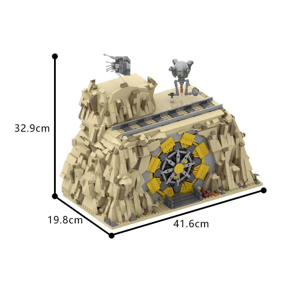 MOC Fallouted Shelter Modular Building Blocks Game Nuclear Shelter Survival Cubes Bricks Toys Gift