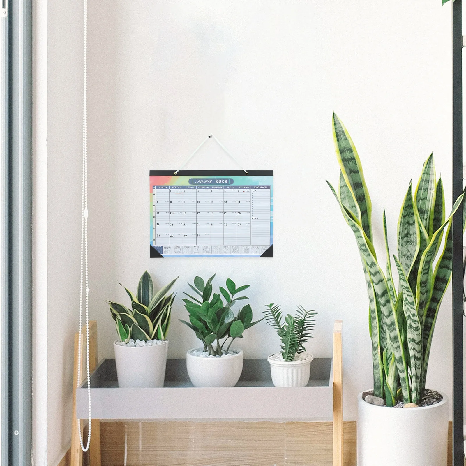 

Thick Paper Wall Calendar Monthly Organizer Hanging Calendar 2024 2025 Countdown Planner Memo Notes Home Office