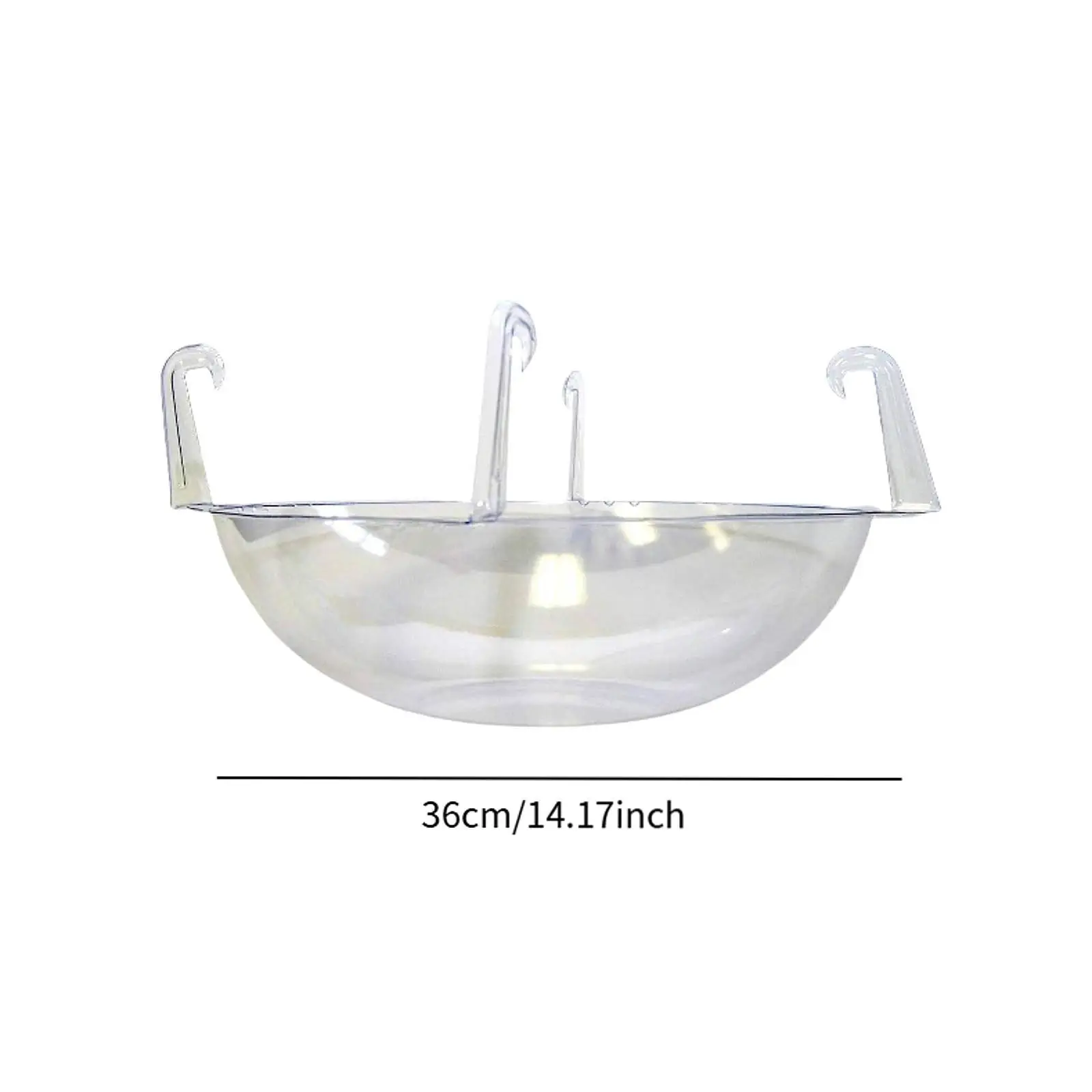 Large Clear Plant Saucers for Hanging Basket Drip Tray Round Transparent Pot Holder for Garden Balcony