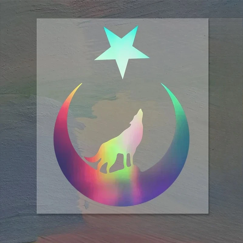 

Interesting Wolf and Moon Star Great Turk Turkey Turkish Car Sticker Accessories Car Styling Decal Vinyl PVC