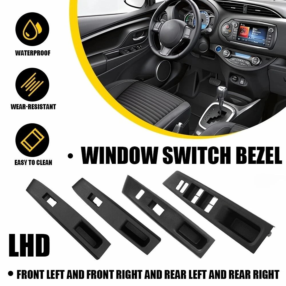 

LHD 2 шт./4 шт. для Toyota Vitz 2010-2014, защитная крышка переключателя управления окном, рамка панели 7423252550 7423152660