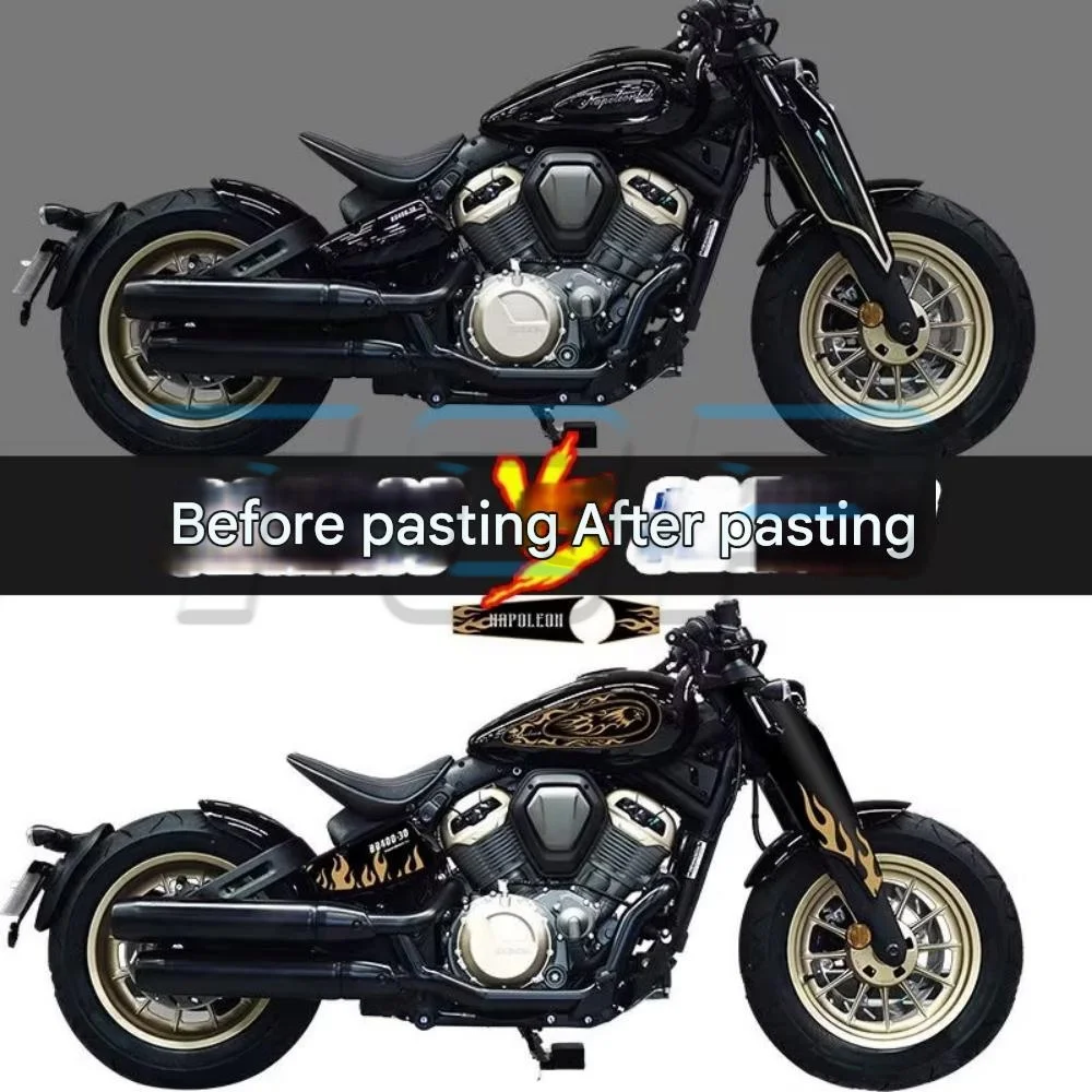 Waterproof decal paint stripe version BENDA NAPOLEON BOB 500 full car sticker NAPOLEON BOB500