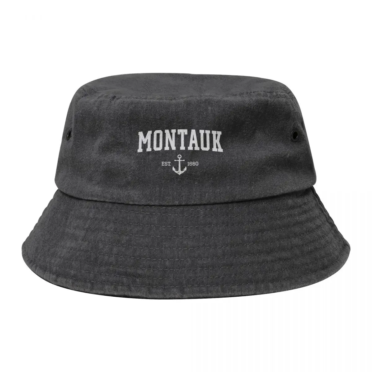 

MONTAUK, MONTAUK EST 1660 Bucket Hat custom Hat cute Big Size Hat Vintage Men's Luxury Women's