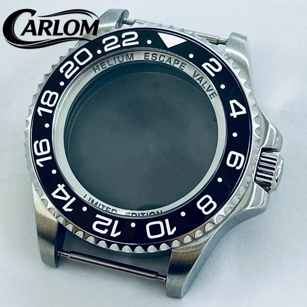 

Корпус для часов NH 44 мм, совместимый с механизмами NH34, NH35, NH36, NH38, NH39, NH70, NH72, с сапфировым стеклом, керамическим и алюминиевым безелем, в стиле SEA Big DEEP Homage, с функцией GMT.