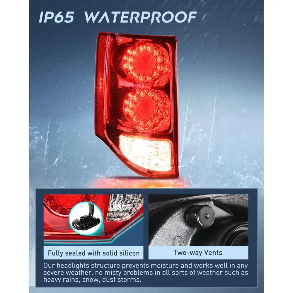 2011-2019 Dodge Grand Caravan Ensemble de feu arrière côté conducteur de style OE