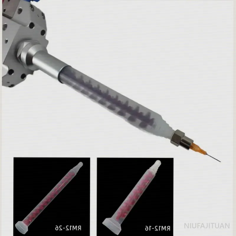 NF Dynamic mixing AB Dispenser Valve Electric Stirring Metal Bring Back Suction to Prevent Dripping Dispensing Valve Glue