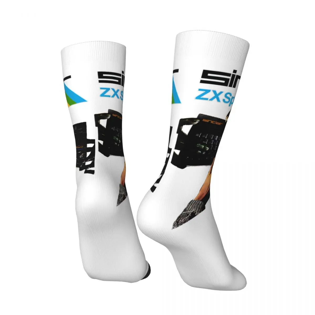 Hip Hop Retro Retro Computer Crazy Men's compression Socks Unisex Spectrum zx Harajuku Seamless Printed Funny Novelty Happy Crew