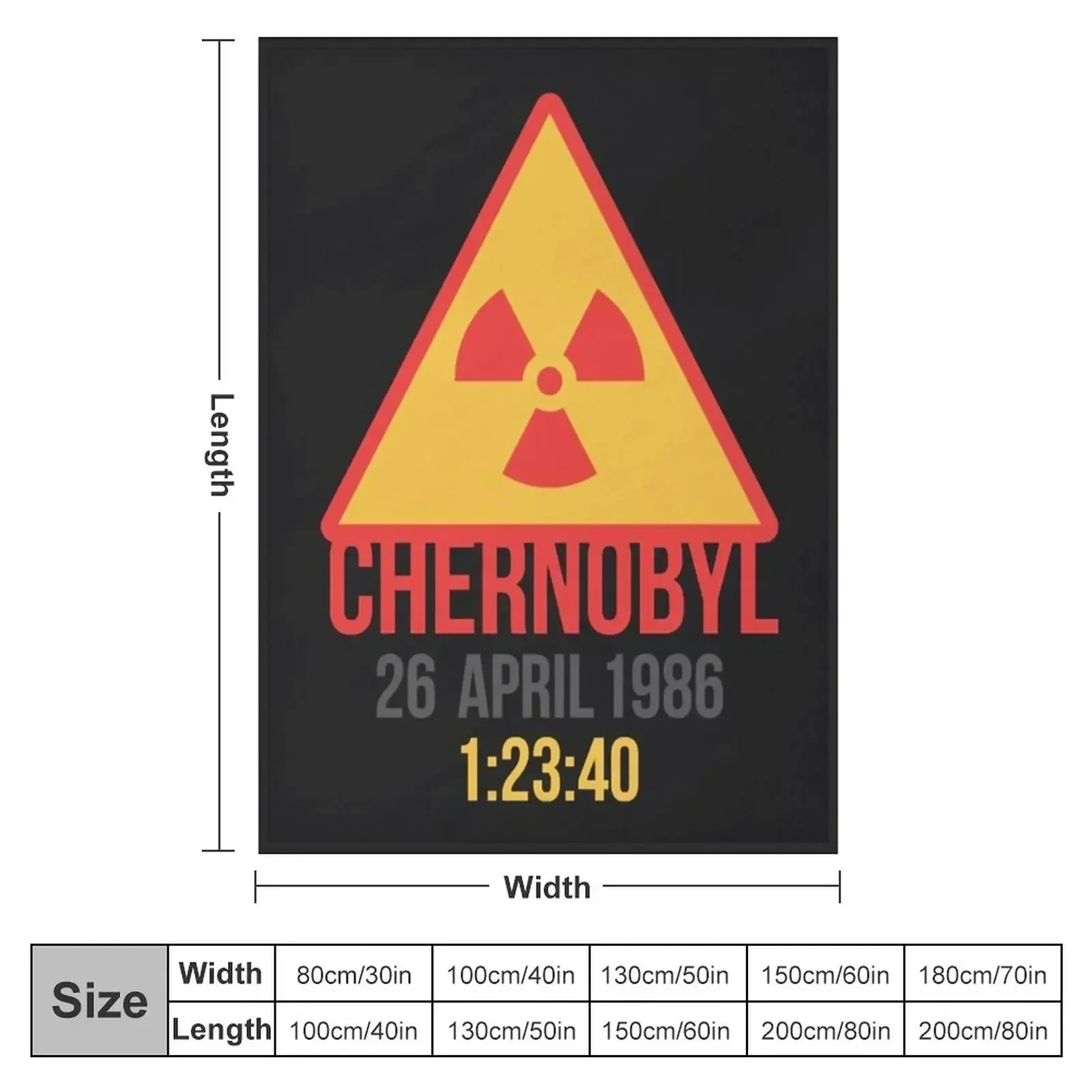 New Chernobyl 1986 Throw Blanket couch cozy soft plush fuzzy picnic outdoor blanket