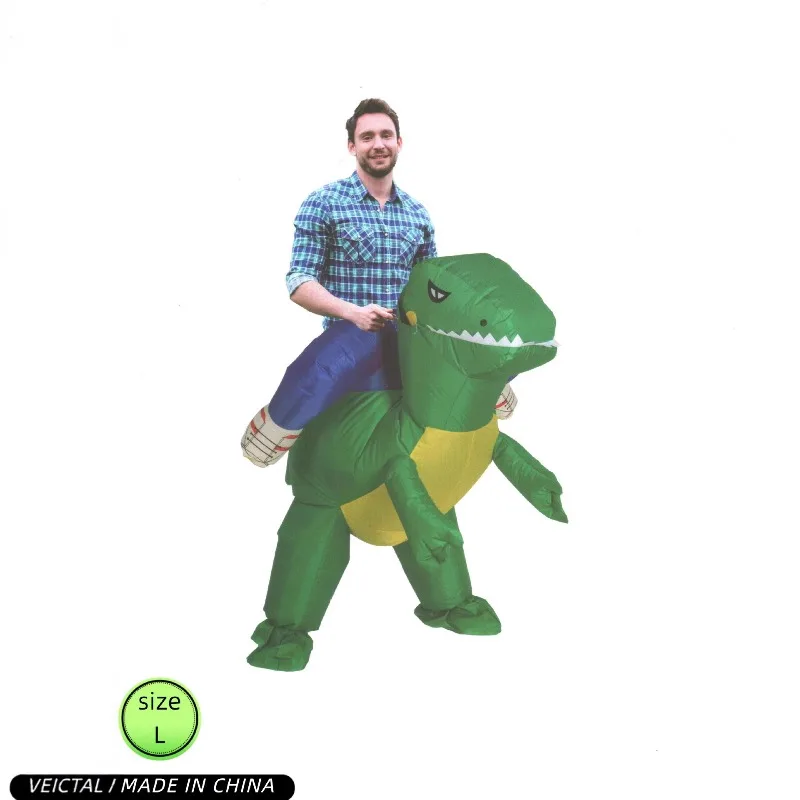 

Kid-Adult Matching Dinosaur Inflatable Suit-Halloween Funny Outdoor Party Costume-Team Building Gathering Performance Outfit