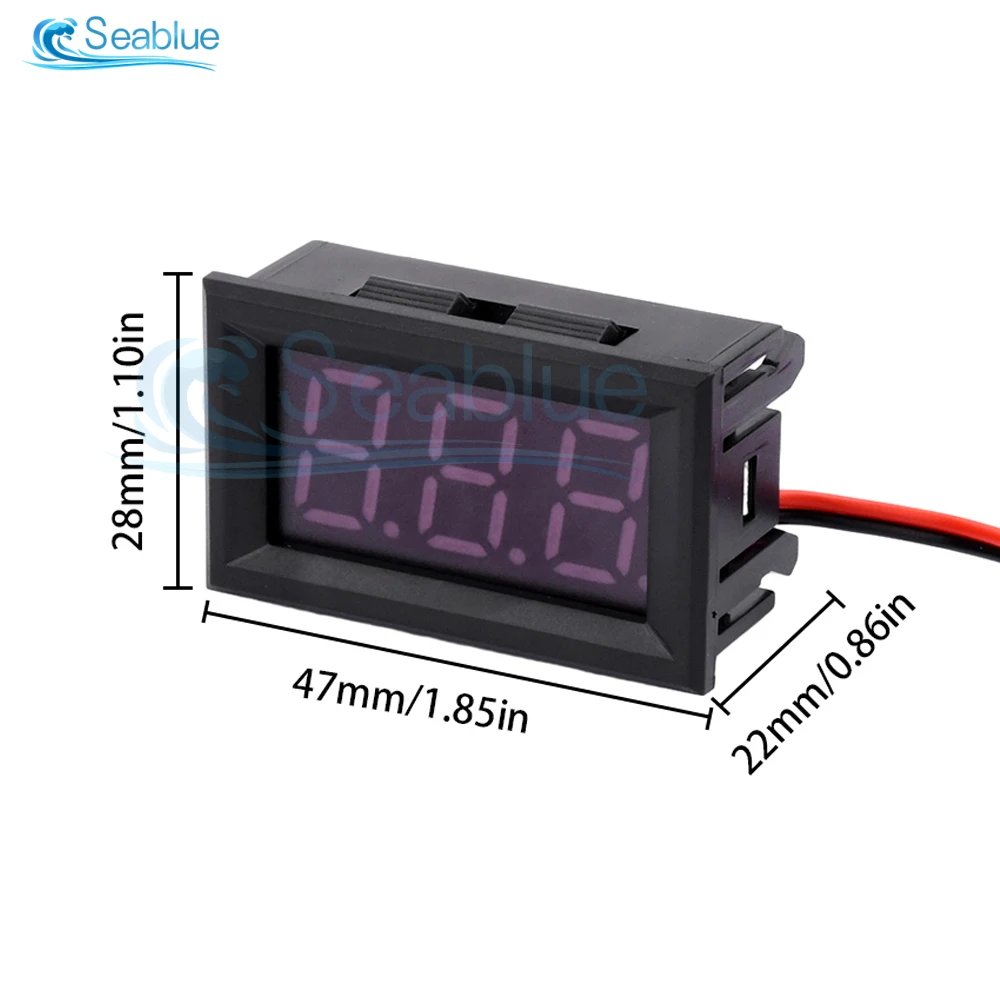 0.56 Inch LED Digital Voltmeter AC 70-500V Voltage Meter Voltage Tester Detector 110V 220V Red Green Blue Orange White