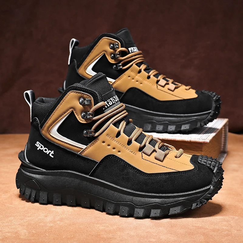 High-Traction Casal Sports Shoes,Hiking Boots – Deep Lug Sole for Muddy & Slippery Mountain Paths