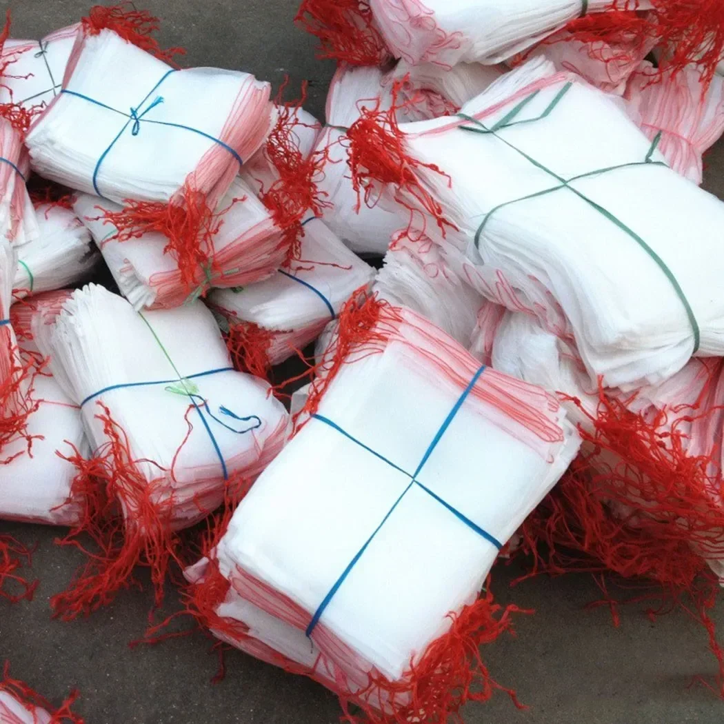 1pc Fruit Protection Bags With Drawstring Garden For Protecting Plant Mesh Anti Insect Monkey Fly Bird Squirrel Reusable Mesh