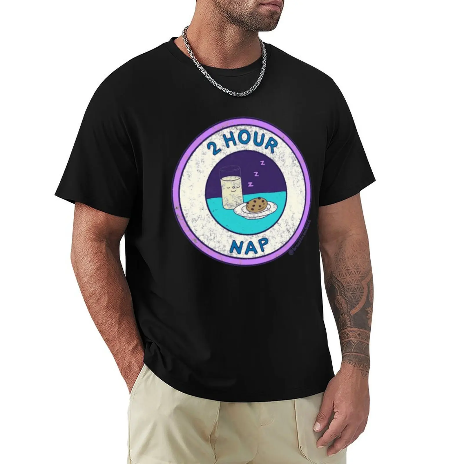 

2 Hour Nap Badge T-Shirt Casual Work Wear T-Shirt