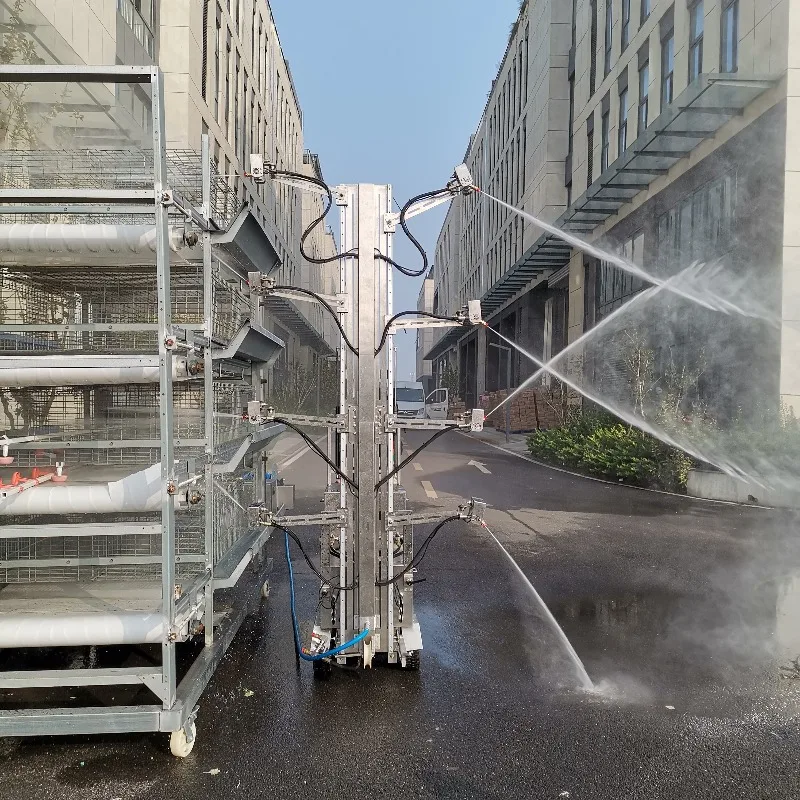Automatic Multi‑Performance Efficient Poultry Cage Cleaning Robot High‑Pressure Washing Equipment For Poultry Farm Cage Hygiene