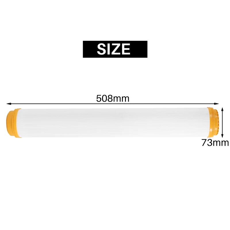 송진 필터 카트리지, 부드러운 순수 이온 교환, 스케일 제거, 알칼리성 정수기 시스템, 20 인치, 1 개