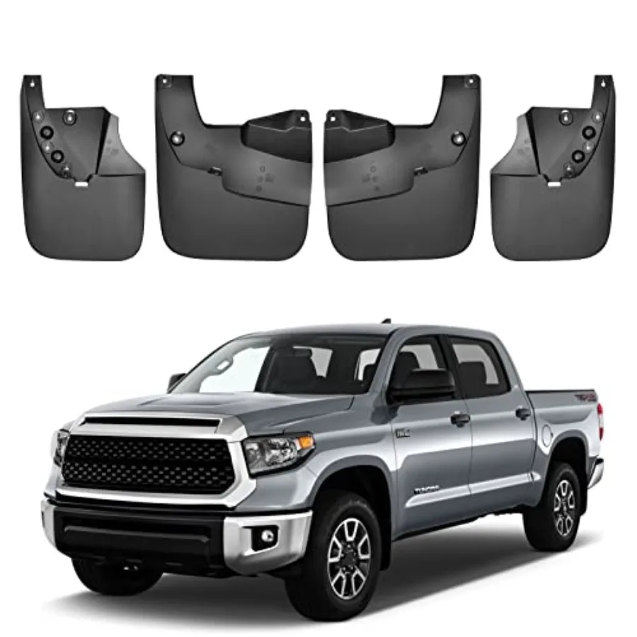 

Mud Flaps Splash Guards Mudguards Mudflaps Compatible with Toyota Without Fender Flares, 4PCS Front and Rear Side
