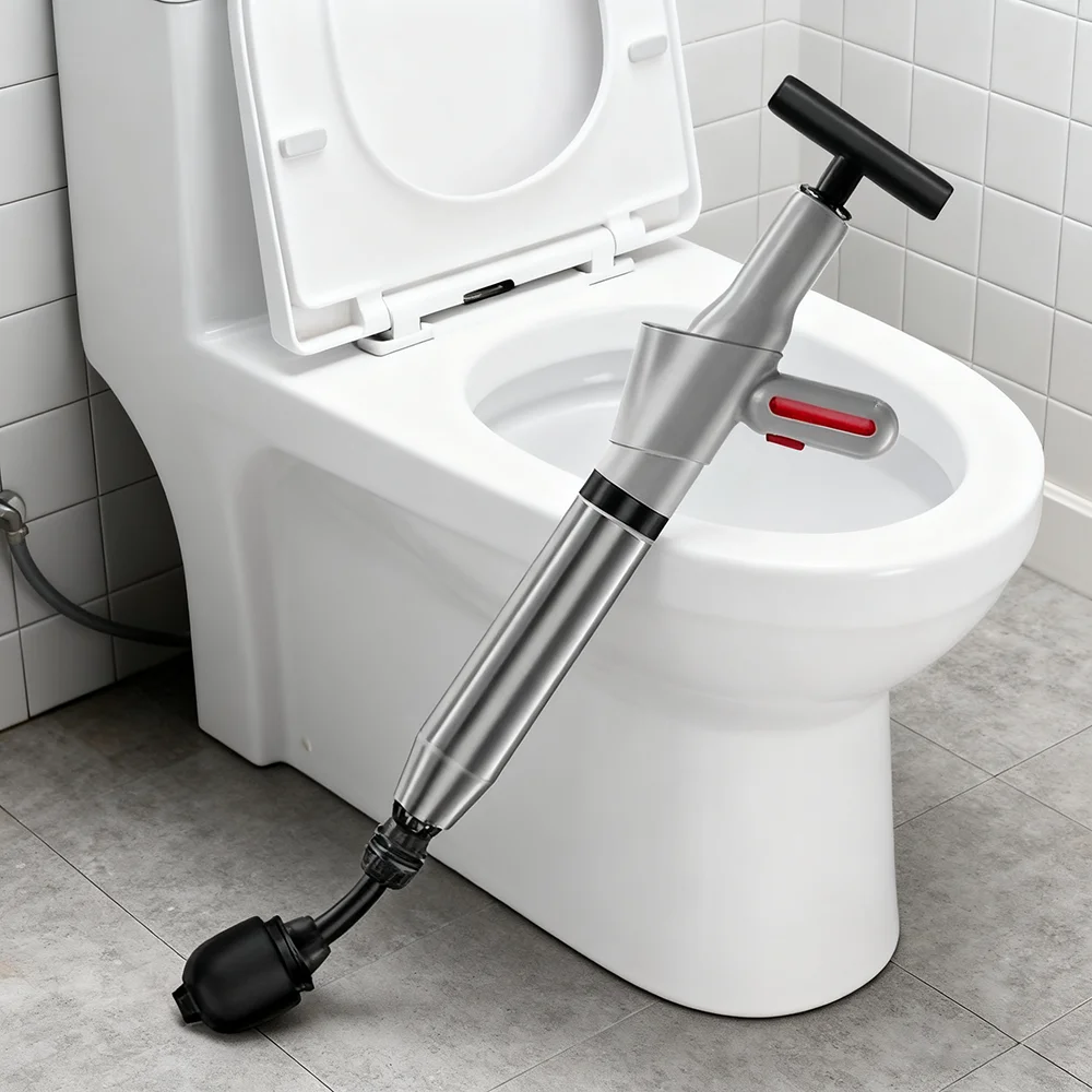 

Drain Unblocker Tool Kit, Pneumatic High-Pressure Pipe Blaster Sewer Pipe Unblocker Air Drain Blaster