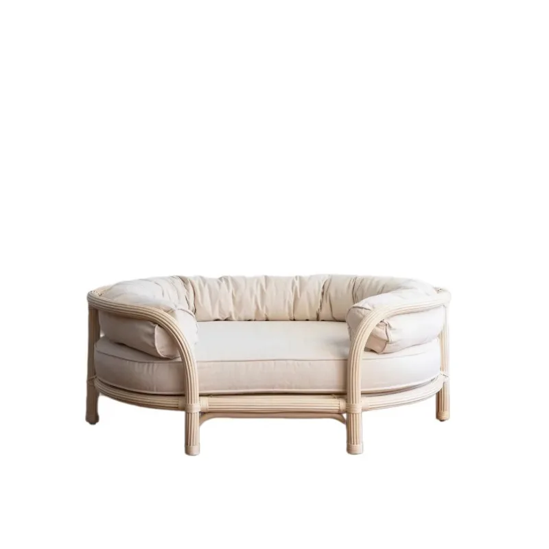 

Sustainable Pet House Rattan Natural Handwoven Dog Bed Rattan Pet Bed Natural Rattan Pet Handmade
