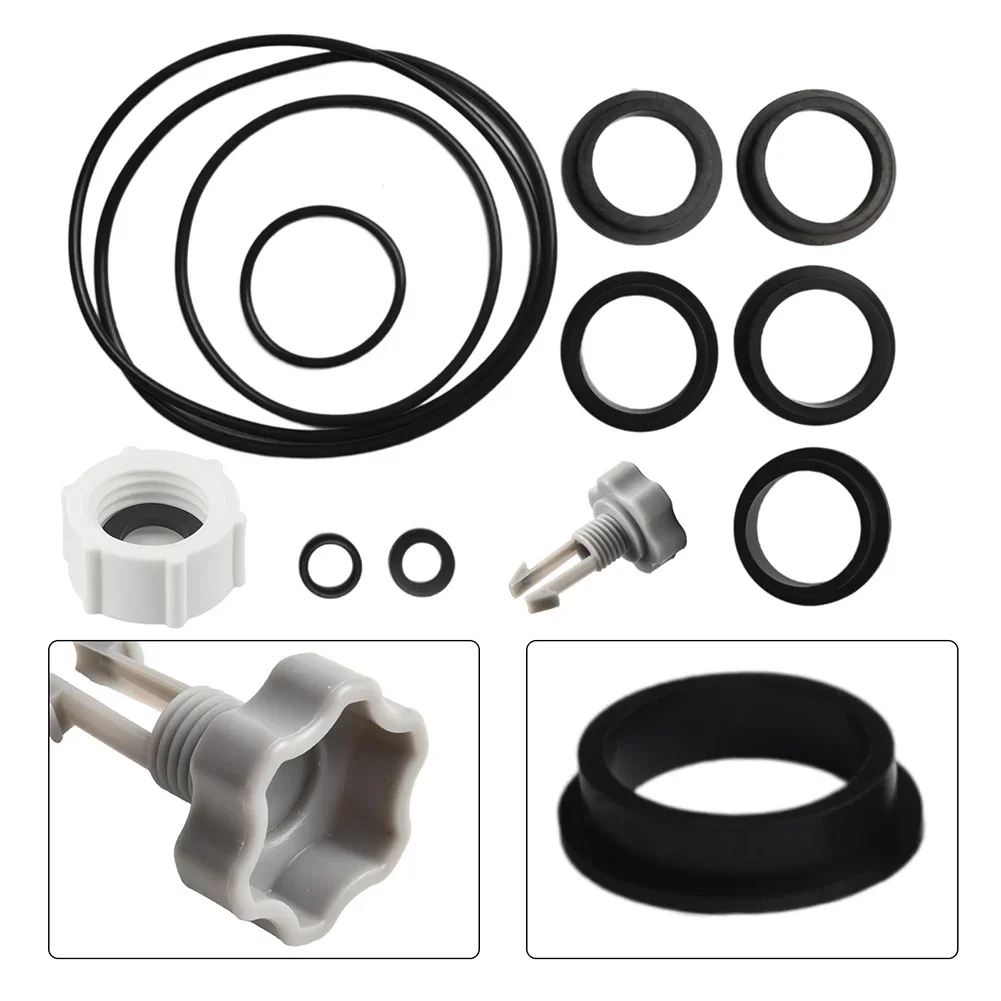 For Intex Pool Sand Filter Pump Parts Set Including Drain Valve Cover 11456 and O Rings for Efficient Operation