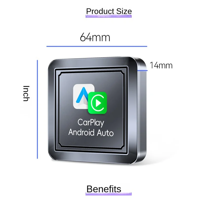 2 In 1 Wireless Carplay Android Adapter Wireless Adapter Car Adapter Seamlessly Convert Wired Android Auto To Wireless